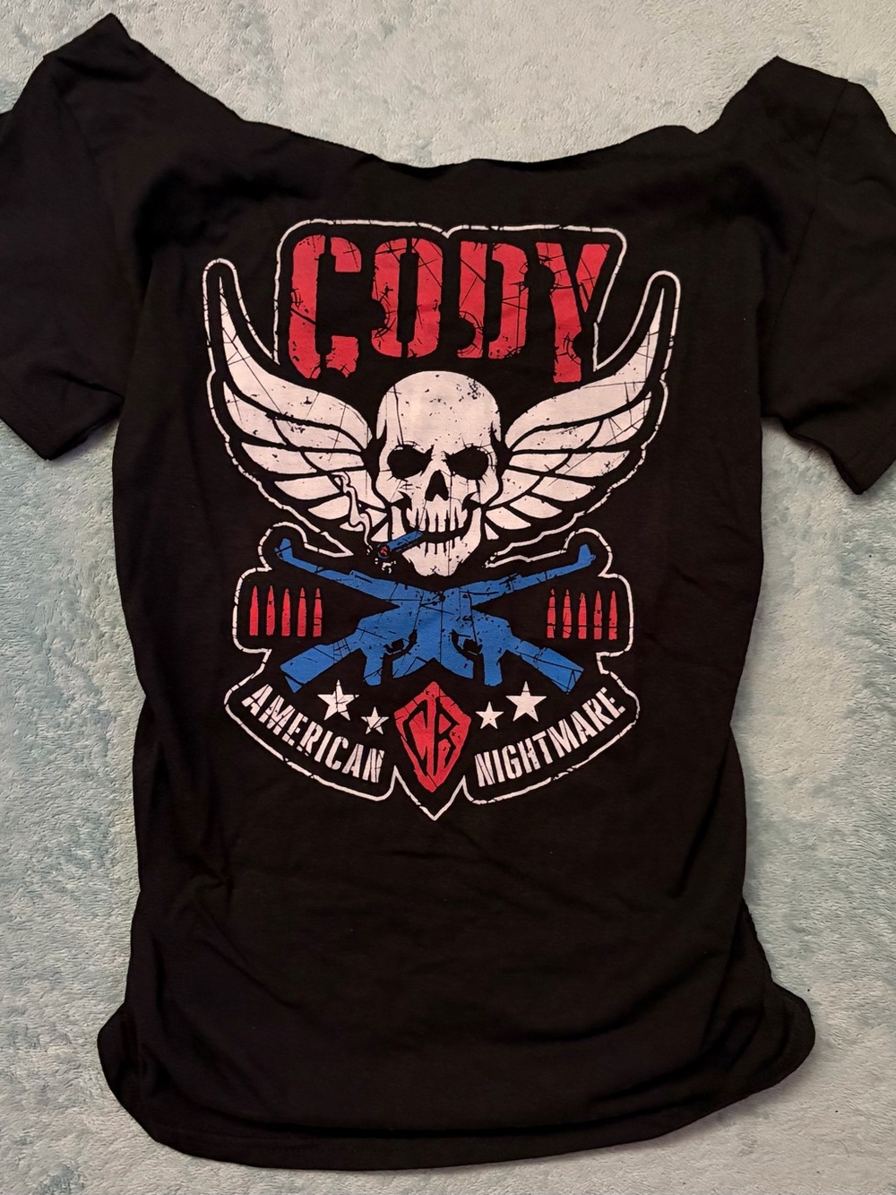 Pro Wrestling Tees - Cody Rhodes “American Nightmare” Custom AEW/Bullet Club Tee